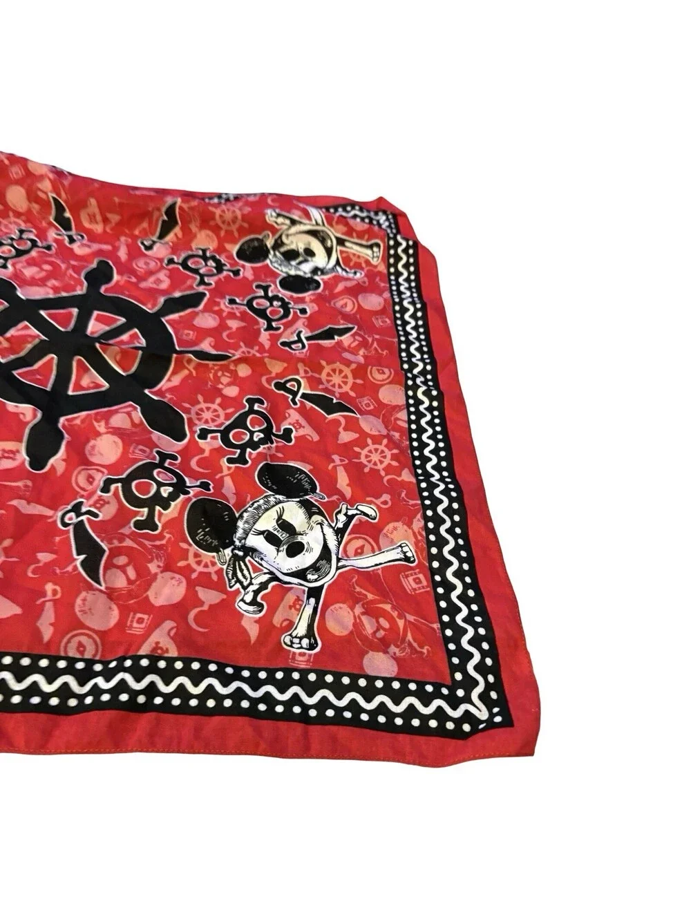 Disney Pirate Mickey Mouse Red Bandana 21